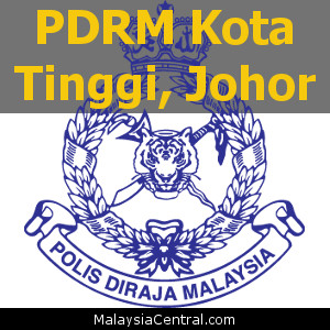 Balai Polis Kota Tinggi, Johor (Senarai PDRM - Ibu Pejabat Polis Daerah (IPD), Balai Polis, Pondok Polis)