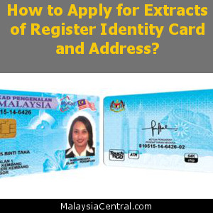 How to Apply for Extracts of Register Identity Card and Address